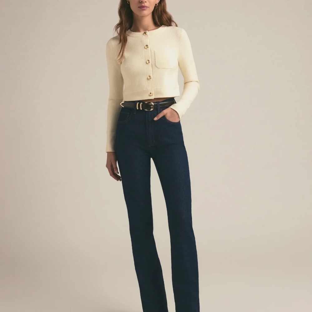FAVORITE DAUGHTER THE VALENTINA SUPER HIGH RISE FLARE × 1